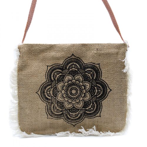 Fransentasche mit gedruckter Mandala