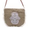 Fransentasche mit gedruckter Hamsa