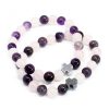 Edelstein-Freundschaftsarmbänder, 2 Stück/Set – Liebe – Amethyst und Rosenquarz