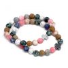 Edelstein-Freundschaftsarmbänder, 2 Stück/Set – Harmonie – Regenbogen-Edelsteine