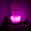 Buddha lámpa – repedezett hatás, rózsaszín– ovális talp