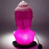 Buddha lámpa – repedezett hatás, rózsaszín– ovális talp