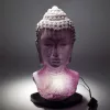 Buddha lámpa – repedezett hatás, lila– ovális talp