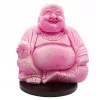 Nevető Buddha lámpa – repedezett hatás, rózsaszín– kerek talp