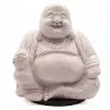 Nevető Buddha lámpa – repedezett hatás, lila– kerek talp