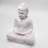 Ülő Buddha lámpa-repedezett hatás, lila-ovális talp