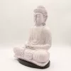 Ülő Buddha lámpa-repedezett hatás, lila-ovális talp