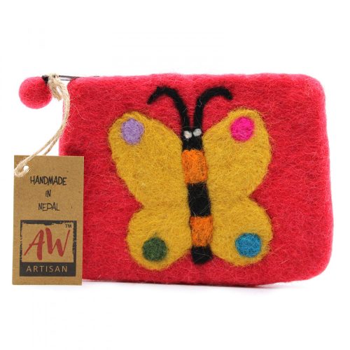 Filztasche (gemischt) – Schmetterling