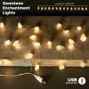LED Fényfüzér Kristályokkal - Citrin