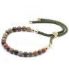 18K Vergoldetes Edelstein-Armband – Picasso-Jaspis