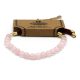 18K Vergoldetes Edelstein-Armband – Rosenquarz