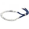 925 Versilbertes Edelstein-Armband – Weißer Howlith