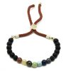 18K Vergoldetes Edelstein-Armband – Lava Chakra