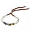 925 Versilbertes Edelstein-Armband – Weißer Howlith Chakra