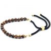 18K Vergoldetes Edelstein-Armband – Tigerauge