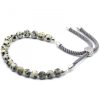 925 Versilbertes Edelstein-Armband – Dalmatiner-Jaspis
