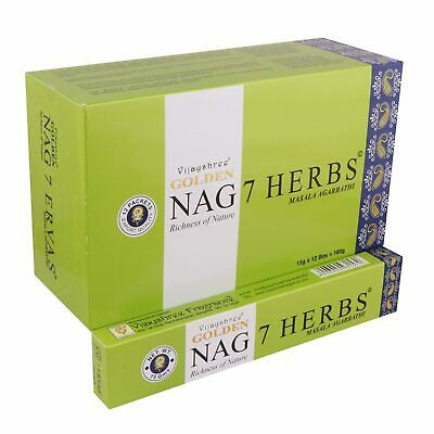 15g Golden Nag Räucherstäbchen - Sieben Kräuter