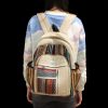 Großer Hanf Rucksack – Gerader Reißverschluss  
