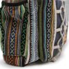 Großer Hanf Rucksack – Mit Taschen und Kordelzug  