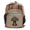 Großer Hanf Rucksack – Bodhi-Baum  