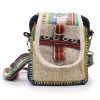 Crossbody-Tasche – Hanf/Baumwolle – Jhari-Stil  
