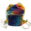 Batikmuster Hanf Beutelrucksack mit Kordelzug  