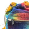 Batikmuster Hanf Beutelrucksack mit Kordelzug  