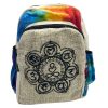 Batikmuster Hanf Rucksack – Mittel, 7 Chakren  