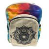 Batikmuster Hanf Rucksack – Groß, Mandala  