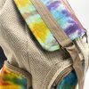 Batikmuster Hanf Rucksack – Groß  