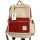 Großer Hanf Rucksack – Bordeaux und Creme  
