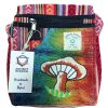 Bestickte Hanftasche – Orangefarbener Pilz  