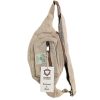 Baumwollcanvas und Hanf Gürteltasche – Natur  