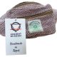 Baumwollcanvas und Hanf Gürteltasche – Bordeaux  