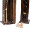 Mangoholz-Räucherständer-Turm mit Teildekoration