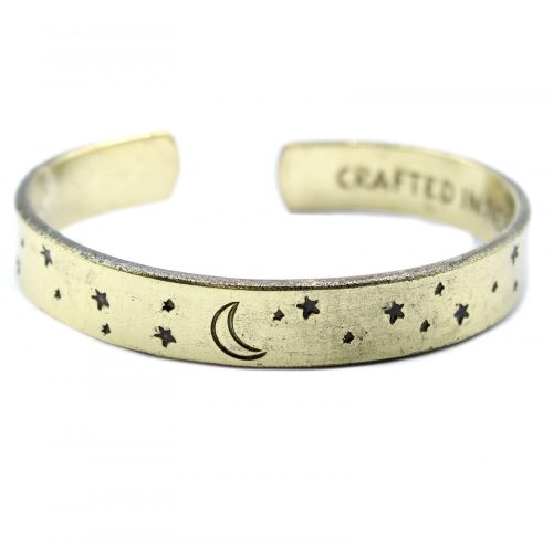 Inspirationsarmband - Bronze Sonne, Sterne und Mond
