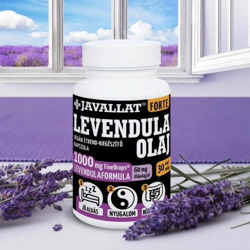Levendula olaj kapszula 60db -Javallat® Forte 
