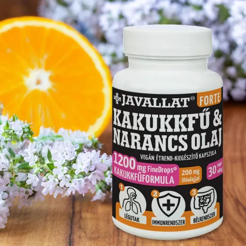 Kakukkfű & Narancs olaj kapszula 60db -Javallat® Forte 