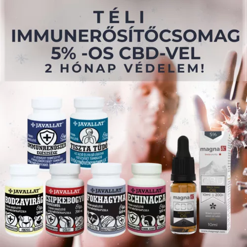 PRÉMIUM TÉLI IMMUNERŐSÍTŐ CSOMAG CBD OLAJJAL