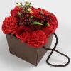 Seifenblumenstrauß - Rote Rose und Nelke