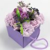 Seifenblume Strauß - Lavendelfarbene Rose und Nelke