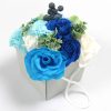 Seifenblumenstrauß - Hochzeit Blau