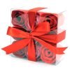 9 Stück Seifenblumen-Set - Rote Rosen