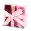 9 Stück Seifenblumenset - Rosa Rosen