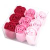 9 Stück Seifenblumenset - Rosa Rosen