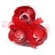 3 Stück Seifenblumen Set - Rote Rosen