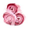 3 Stücke Seifenblumen-Set - Rosa Rosen