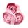 3 Stücke Seifenblumen-Set - Rosa Rosen