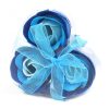 3 Stück Seifenblumenarrangement - Blaue Hochzeitsrosen
