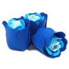 3 Stück Seifenblumenarrangement - Blaue Hochzeitsrosen